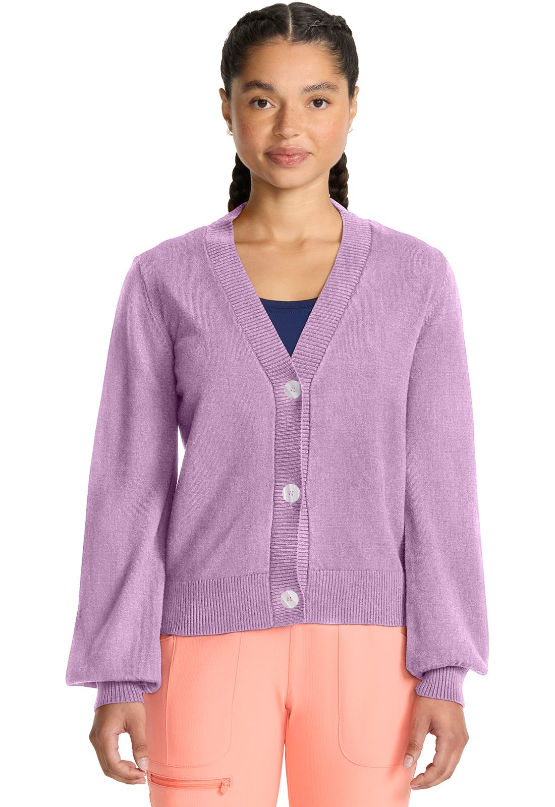 Med Couture Layers Scrubs Sweater Knit Cardigan MC320 - Scrubs Select