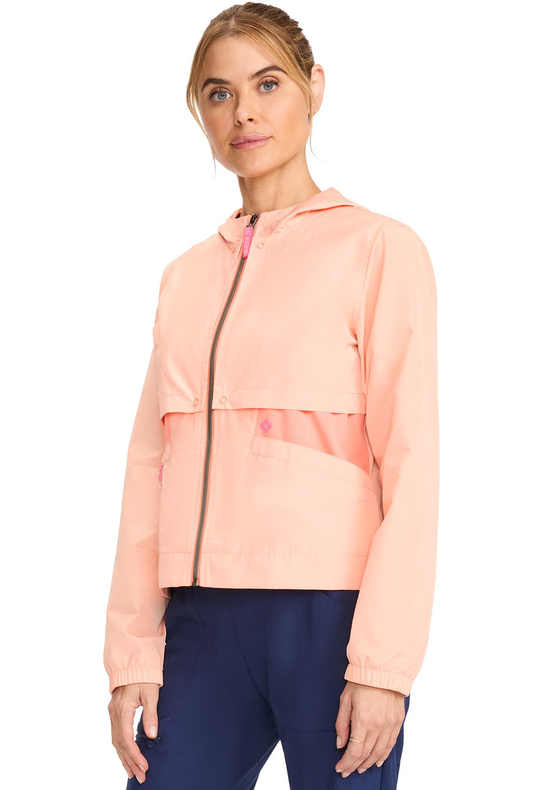 Med Couture LifeStyle Scrubs Convertible Windbreaker Jacket MC302 - Scrubs Select