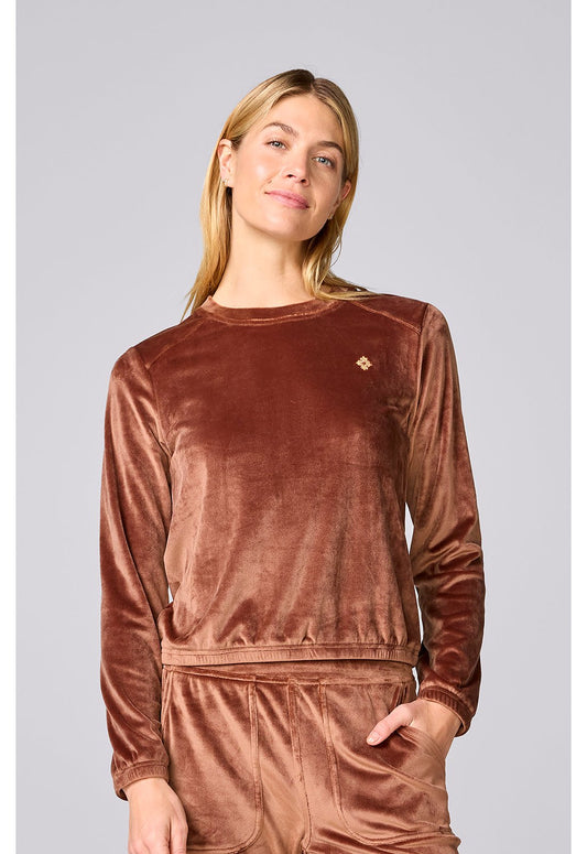Med Couture LifeStyle Scrubs Velour Pullover MC00046 - Scrubs Select
