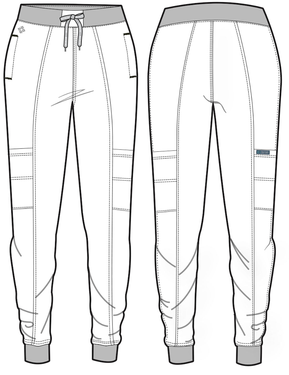 Med Couture Peaches Jogger Scrub Pant MC8721 - Scrubs Select