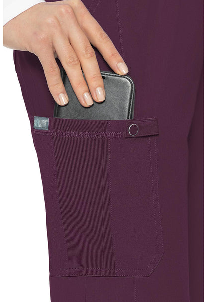 Med Couture Touch Jersey Waist Yoga Scrub Pant MC7725 in Ceil, Olive, Teal, Wine - Scrubs Select