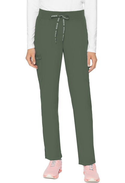 Med Couture Touch Jersey Waist Yoga Scrub Pant MC7725 in Ceil, Olive, Teal, Wine - Scrubs Select