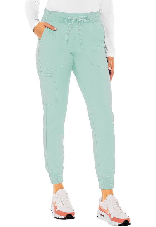 Med Couture Touch Jogger Yoga Scrub Pant MC7710 in Sea Mist - Scrubs Select