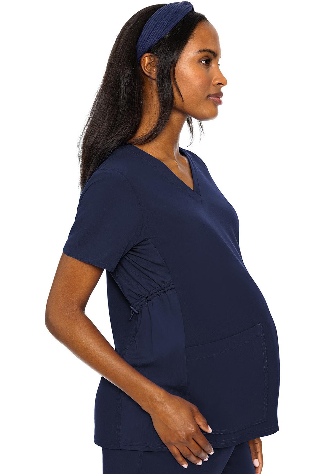 Med Couture Touch Scrubs Maternity V Neck Top MC628 - Scrubs Select