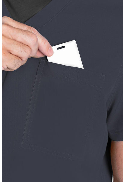 Med Couture Touch Scrubs Men's V Neck Top MC7478 - Scrubs Select
