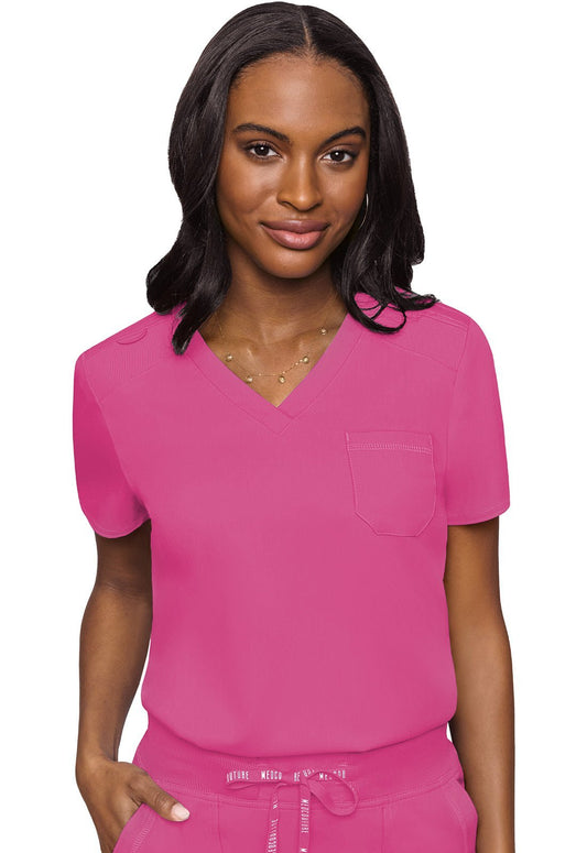 Med Couture Touch Scrubs V Neck Top MC7448 - Scrubs Select