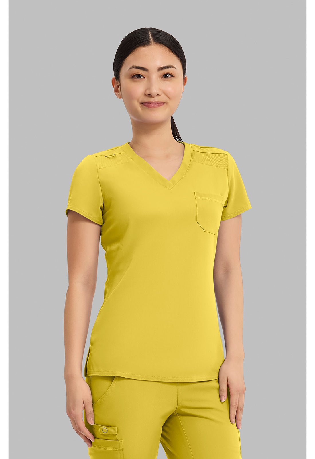 Med Couture Touch Scrubs V Neck Top MC7448 - Scrubs Select