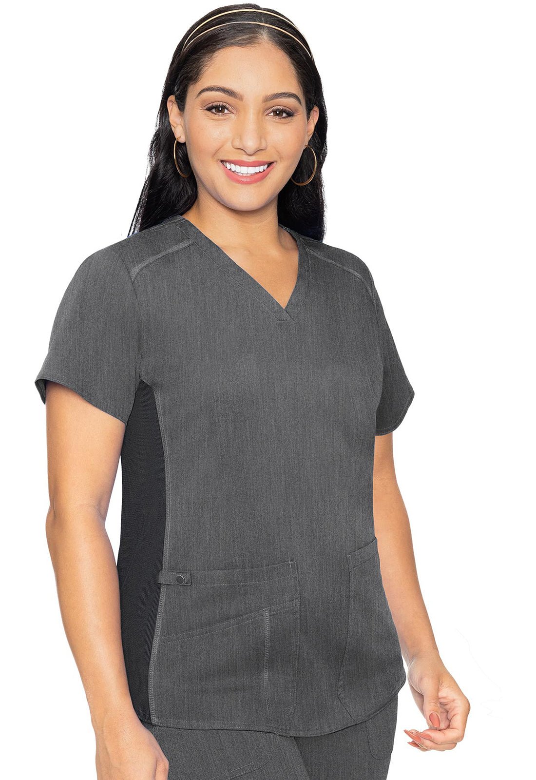 Med Couture Touch Scrubs V Neck Top MC7459 - Scrubs Select