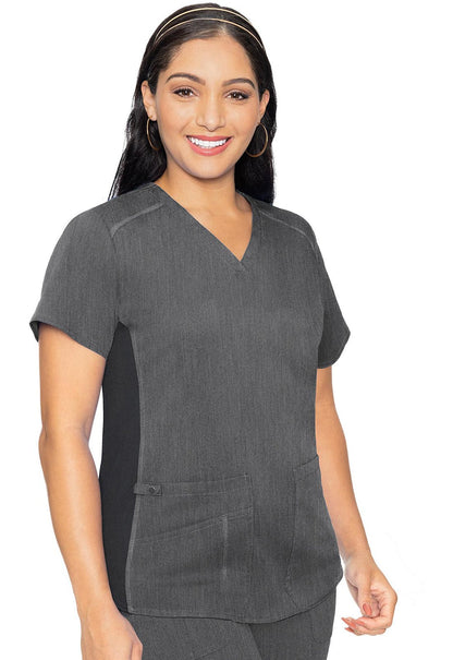Med Couture Touch Scrubs V Neck Top MC7459 - Scrubs Select