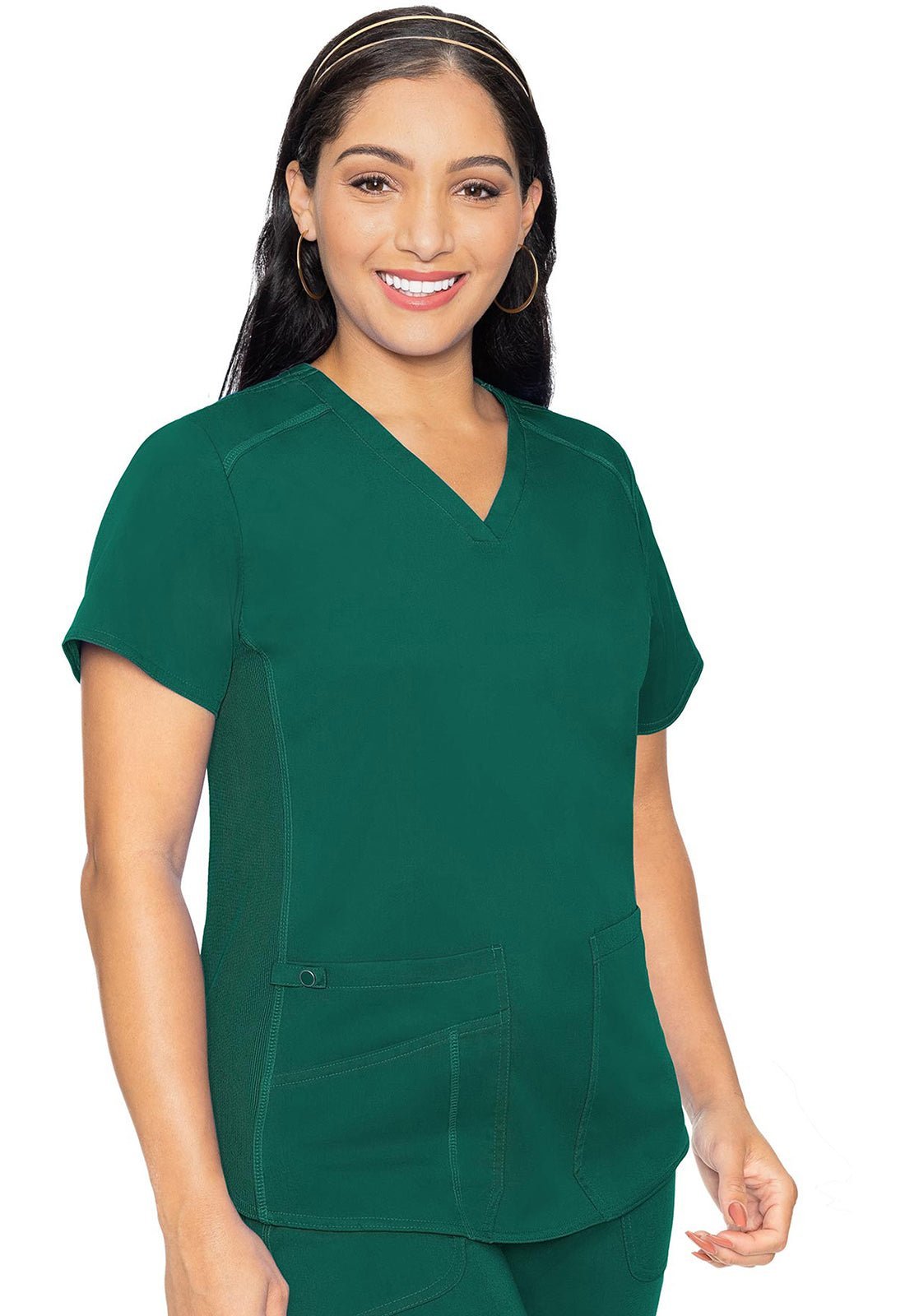Med Couture Touch Scrubs V Neck Top MC7459 - Scrubs Select