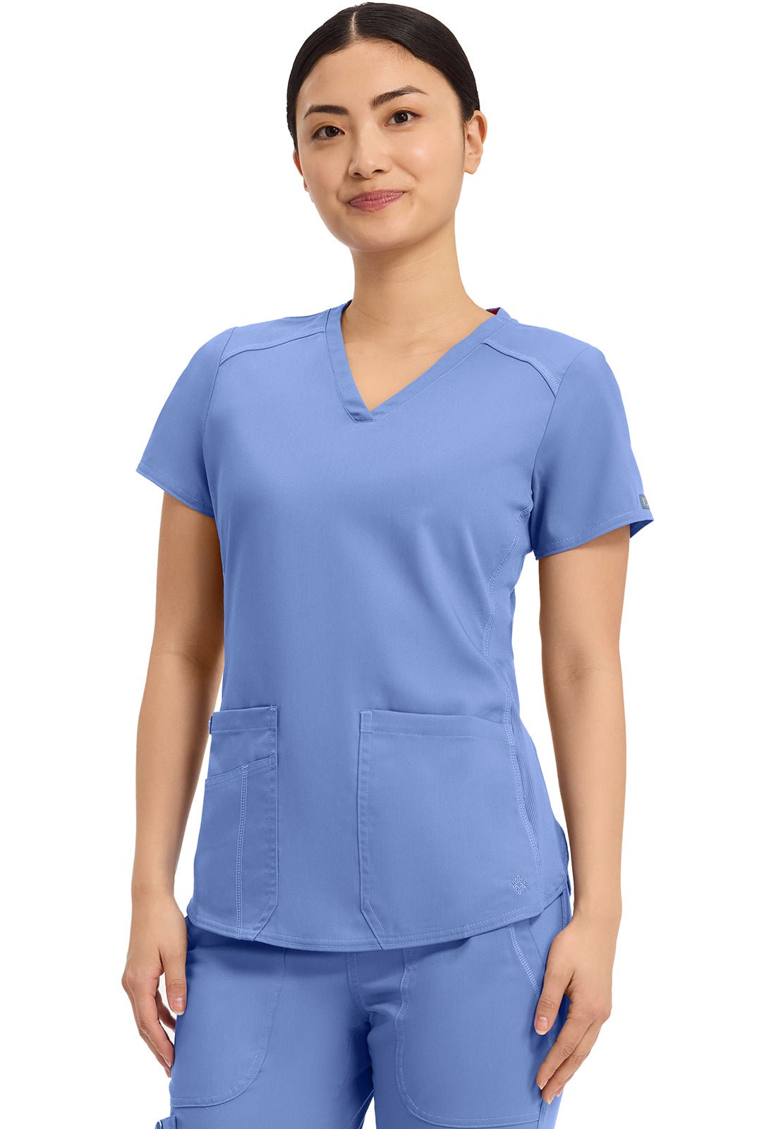 Med Couture Touch Scrubs V Neck Top MC7459 - Scrubs Select