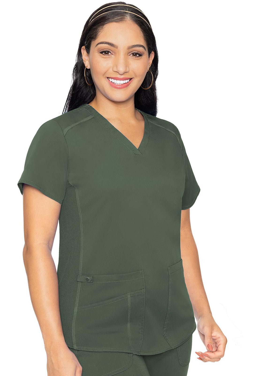 Med Couture Touch Scrubs V Neck Top MC7459 - Scrubs Select