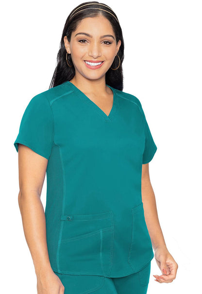 Med Couture Touch Scrubs V Neck Top MC7459 - Scrubs Select