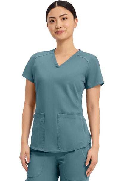 Med Couture Touch V Neck Scrub Top MC7459 Limited - Scrubs Select