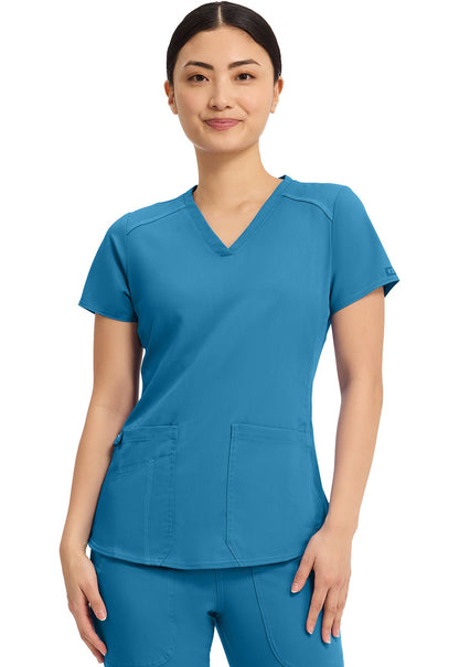 Med Couture Touch V Neck Scrub Top MC7459 Limited - Scrubs Select