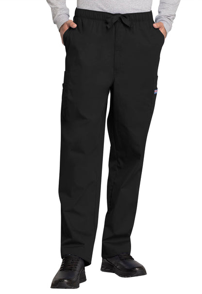 Men's Drawstring Cargo Scrub Pant 4000 Black, Galaxy, Navy, Pewter - Scrubs Select