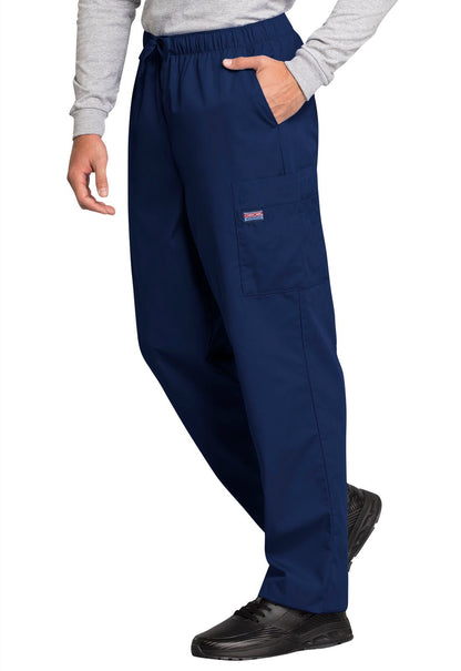 Men's Drawstring Cargo Scrub Pant 4000 Black, Galaxy, Navy, Pewter - Scrubs Select
