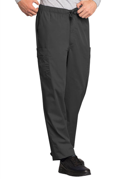Men's Drawstring Cargo Scrub Pant 4000 Black, Galaxy, Navy, Pewter - Scrubs Select