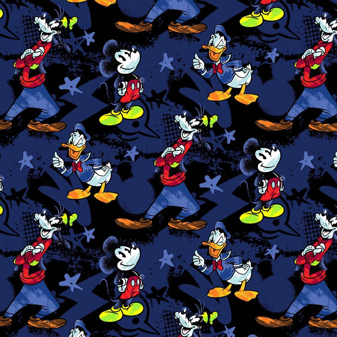 Mickey Donald Goofy Cherokee Tooniforms Disney Men's V Neck Scrub Top TF788 MKZB - Scrubs Select