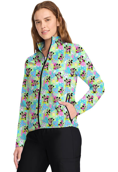 Mickey Minnie Mouse Cherokee Disney Packable Scrub Jacket TF320 MKGV - Scrubs Select
