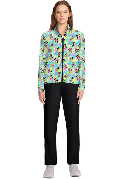 Mickey Minnie Mouse Cherokee Disney Packable Scrub Jacket TF320 MKGV - Scrubs Select