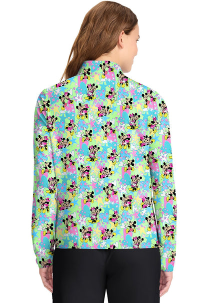Mickey Minnie Mouse Cherokee Disney Packable Scrub Jacket TF320 MKGV - Scrubs Select