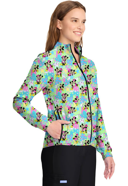 Mickey Minnie Mouse Cherokee Disney Packable Scrub Jacket TF320 MKGV - Scrubs Select