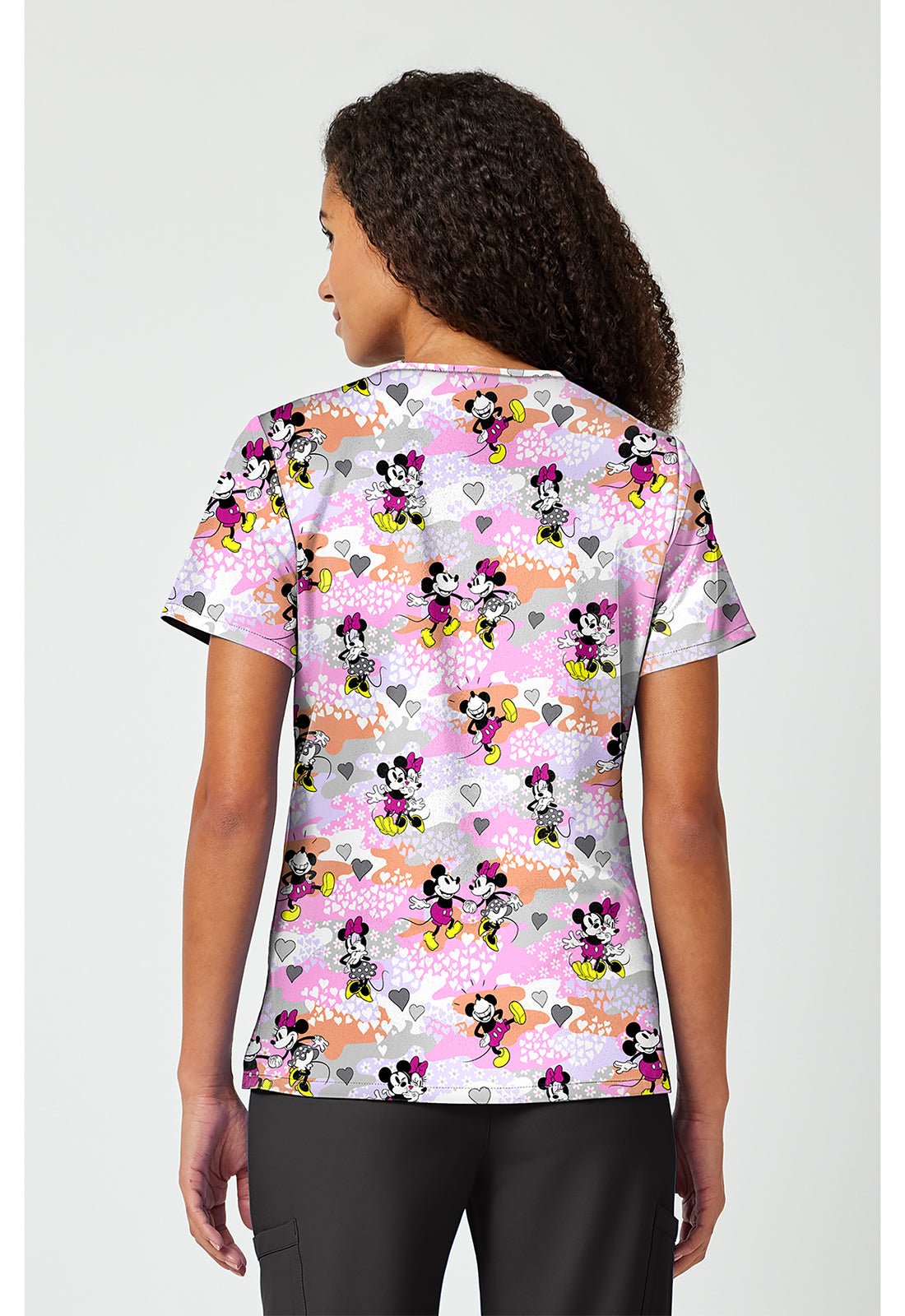Mickey Minnie Mouse Tooniforms Licensed Disney V Neck Scrub Top TF797 MKXI - Scrubs Select