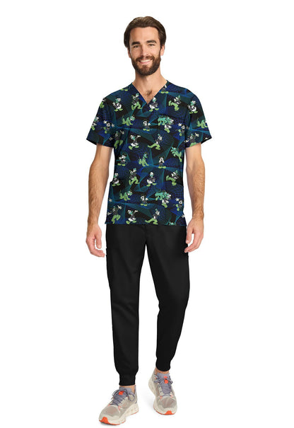 Mickey Mouse Cherokee Tooniforms Disney Men's V Neck Scrub Top TF740 MKIH - Scrubs Select