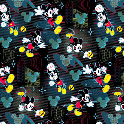 Mickey Mouse Cherokee Tooniforms Disney Men's V Neck Scrub Top TF788 MKVX - Scrubs Select