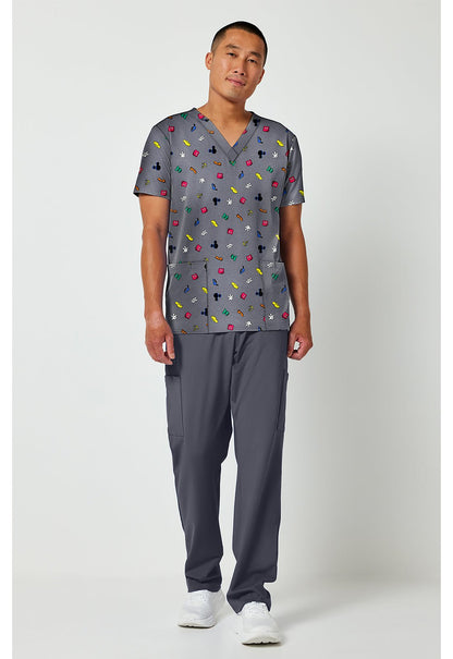 Mickey Mouse Cherokee Tooniforms Disney Men's V Neck Scrub Top TF788 MKXB - Scrubs Select