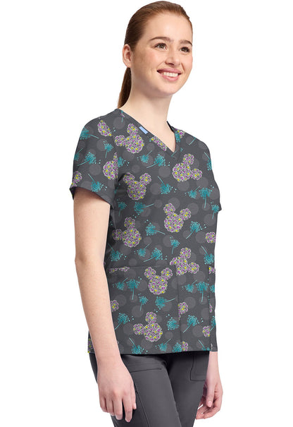 Mickey Mouse Licensed Disney V Neck Scrub Top TF796 MKYX - Scrubs Select