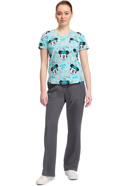 Mickey Mouse Tooniforms Disney Rounded V Neck Scrub Top TF786 MNWS - Scrubs Select