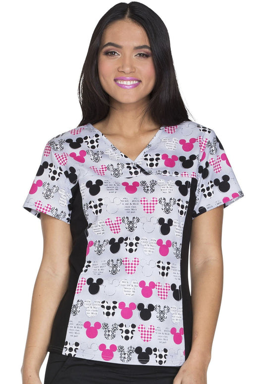 Mickey Mouse Tooniforms Disney V Neck Scrub Top 6875C MKMK - Scrubs Select