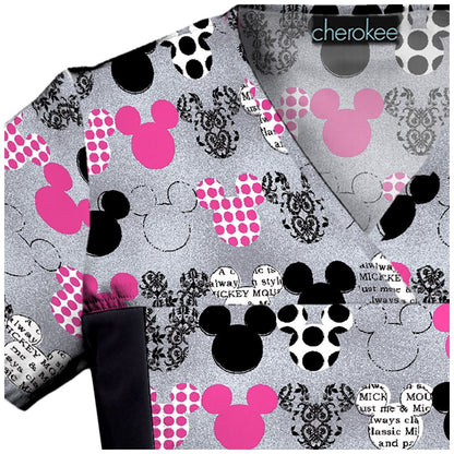 Mickey Mouse Tooniforms Disney V Neck Scrub Top 6875C MKMK - Scrubs Select