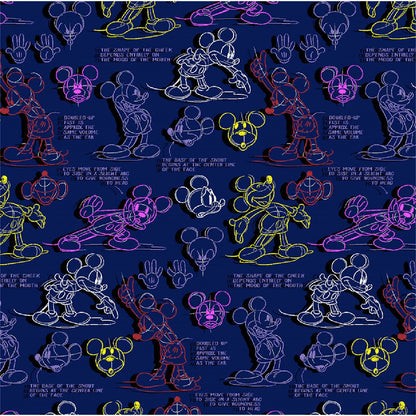 Mickey Mouse Tooniforms Licensed Disney V Neck Scrub Top TF797 MKXC - Scrubs Select