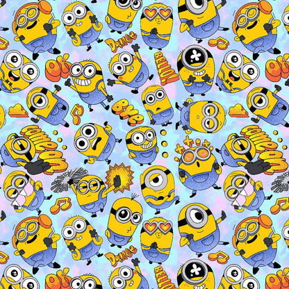 Minions Cherokee Tooniforms Unisex V Neck Scrub Top TF688 DPKT - Scrubs Select