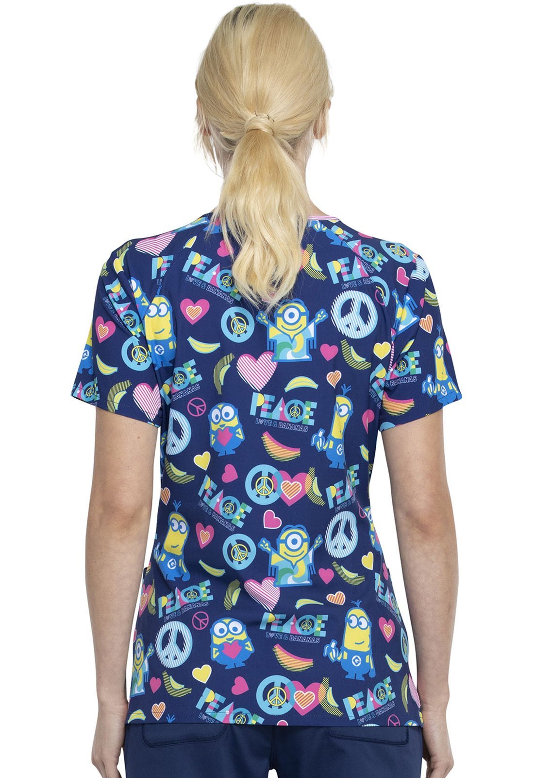 Minions Tooniforms Despicable Me V Neck Scrub Top TF659 DPAB - Scrubs Select