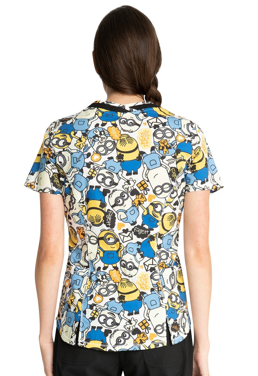 Minions Tooniforms Despicable Me V Neck Scrub Top TF769 DPLM - Scrubs Select
