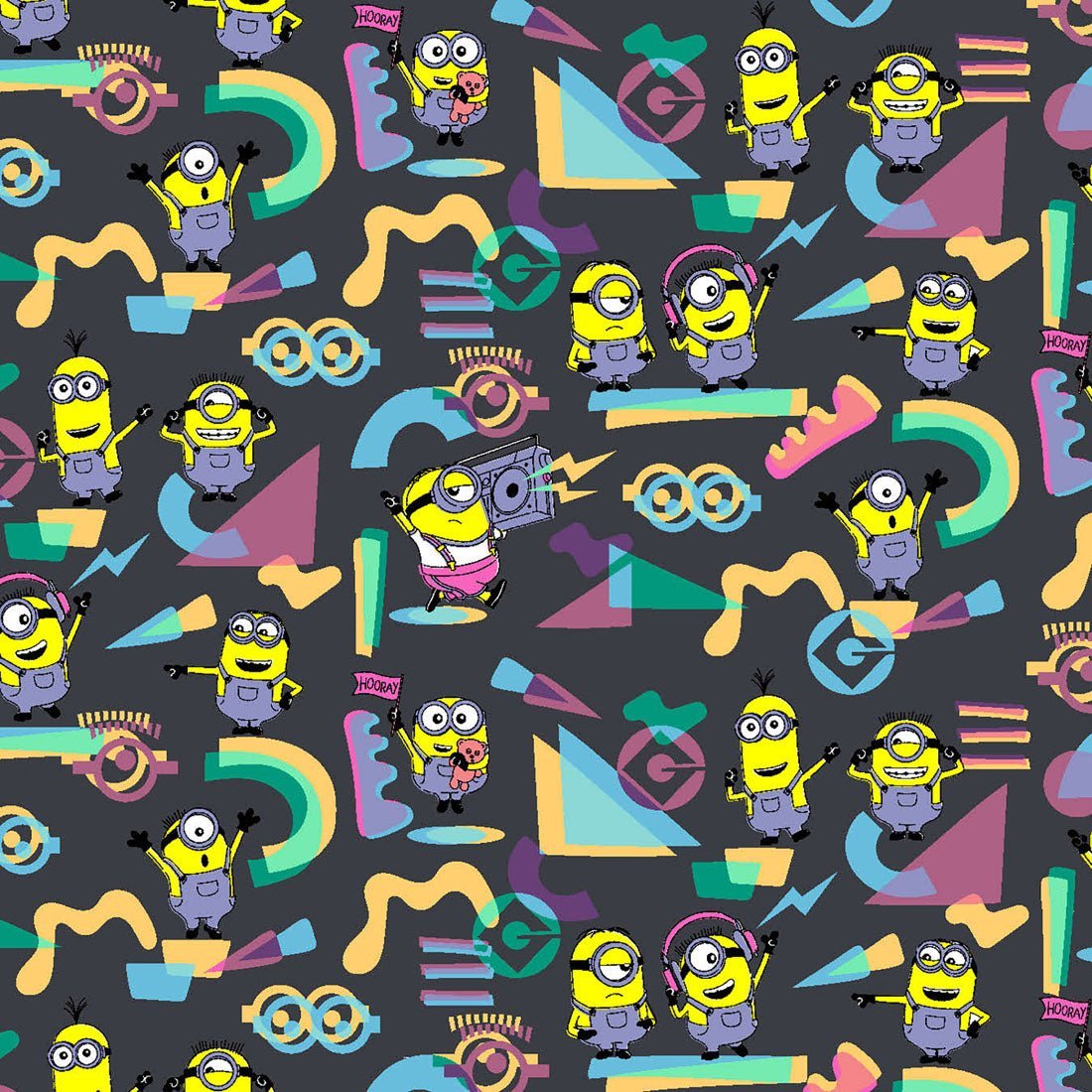 Minions Tooniforms Licensed V Neck Scrub Top TF614 DPPV - Scrubs Select