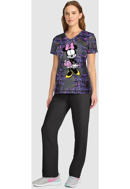 Minnie Mouse Cherokee Tooniforms Disney V Neck Scrub Top TF626 MNFF - Scrubs Select