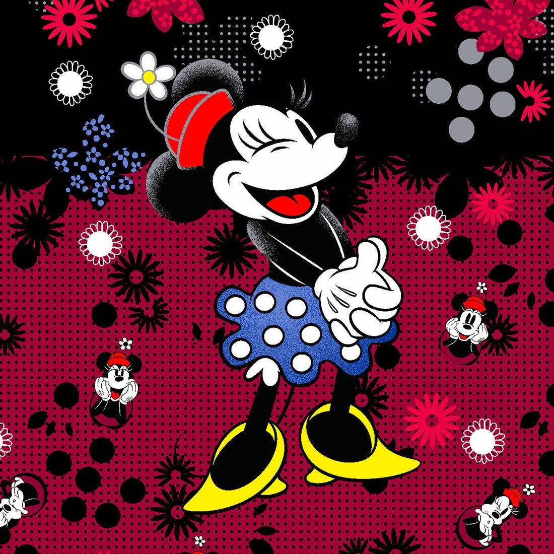 Minnie Mouse Cherokee Tooniforms Licensed Disney V Neck Scrub Top TF626 MNTH - Scrubs Select