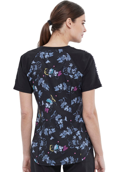 Minnie Mouse Tooniforms Licensed Disney V Neck Scrub Top TF679 MNAYG - Scrubs Select