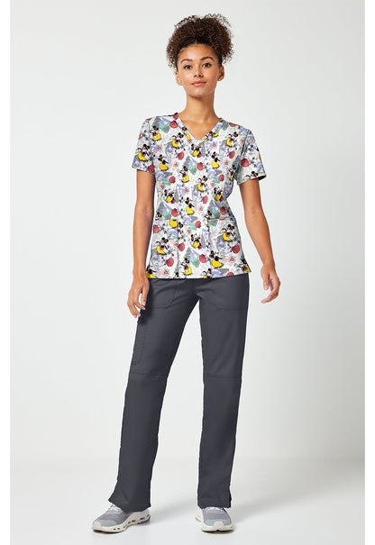 Minnie Mouse Tooniforms Licensed Disney V Neck Scrub Top TF796 MKZL - Scrubs Select