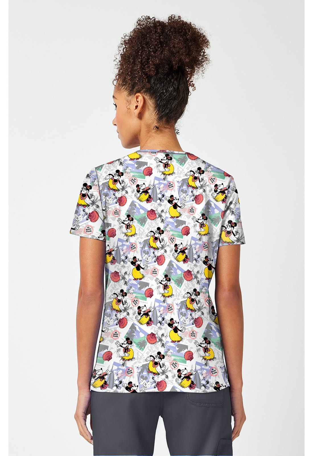 Minnie Mouse Tooniforms Licensed Disney V Neck Scrub Top TF796 MKZL - Scrubs Select