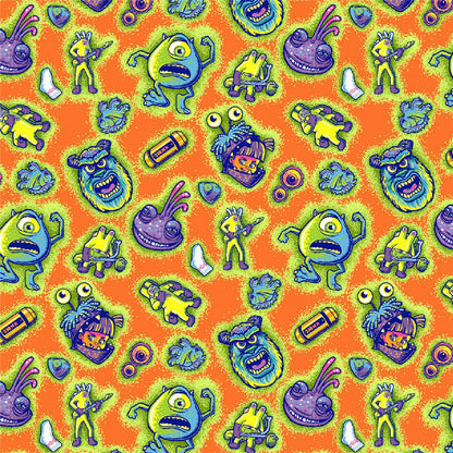 Monsters Inc Tooniforms Licensed Disney V Neck Scrub Top TF797 MCMP - Scrubs Select