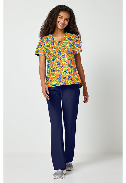 Monsters Inc Tooniforms Licensed Disney V Neck Scrub Top TF797 MCMP - Scrubs Select