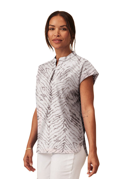 Natures Reflection Healing Hands Journey Print Scrub V Neck Top HH912 NTRF - Scrubs Select