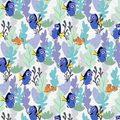 Nemo and Dory Tooniforms Licensed Disney V Neck Scrub Top TF796 FNND - Scrubs Select