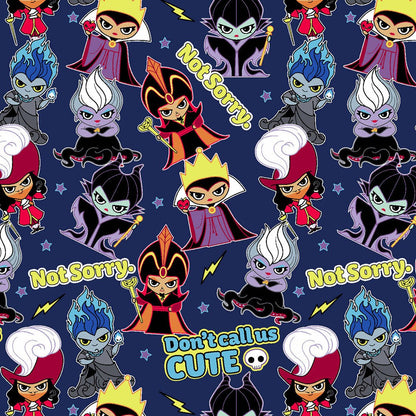 Not Sorry Cherokee Tooniforms Disney Villains Packable Scrub Jacket TF320 VISN - Scrubs Select